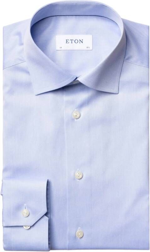 Eton Shirt met Eigentijdse Pasvorm Tijdloos Design Blue Heren