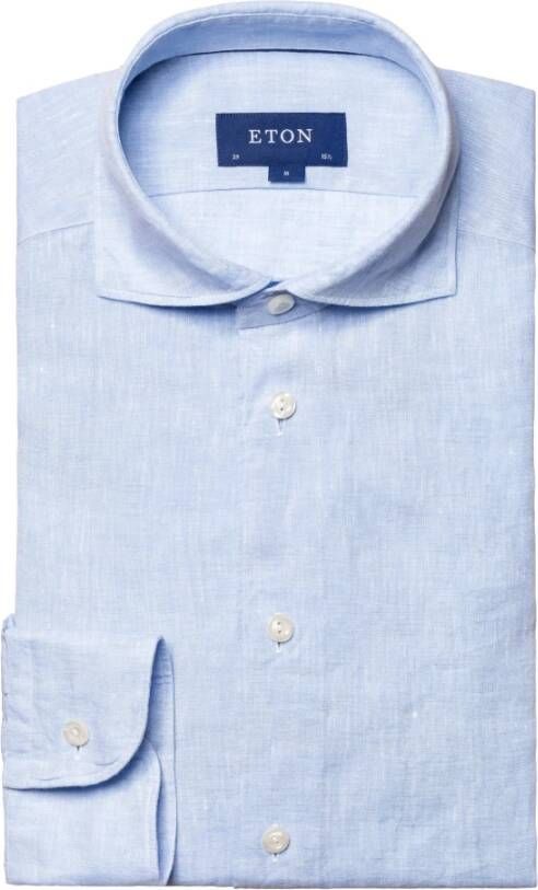 Eton Overhemd 100003423 22 Blauw Heren