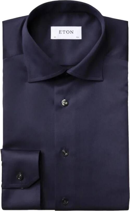 Eton Overhemd Blauw 100004731 28 Blauw Heren