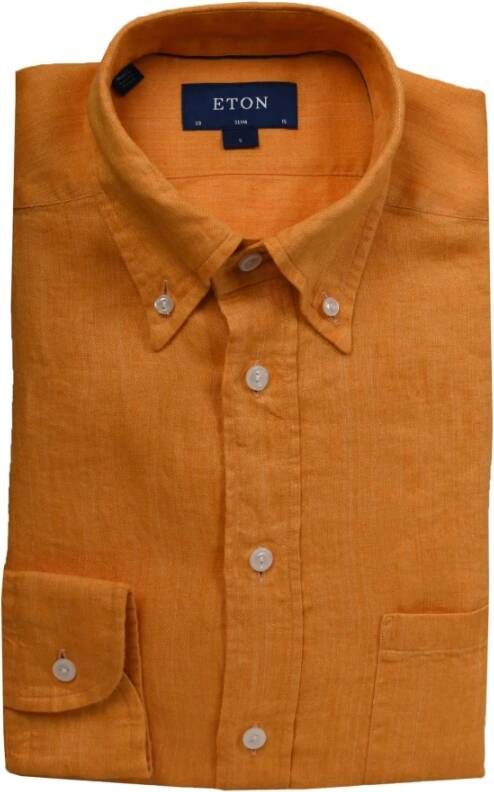 Eton overhemd slim fit Oranje Heren