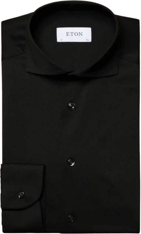 Eton overhemd zwart 100004579 19 Zwart Heren