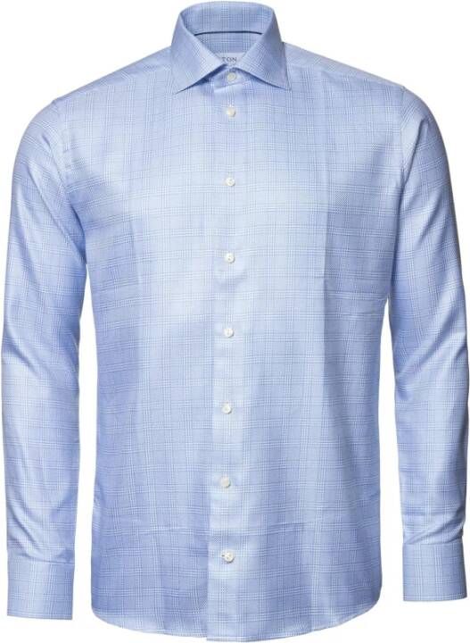 Eton Shirt Blauw Heren