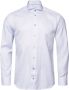 Eton Slim Fit Overhemd met Mini Blokkering Patroon Blue Heren - Thumbnail 1