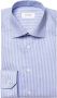Eton 100% katoenen business overhemd slim fit lichtblauw met streep - Thumbnail 2