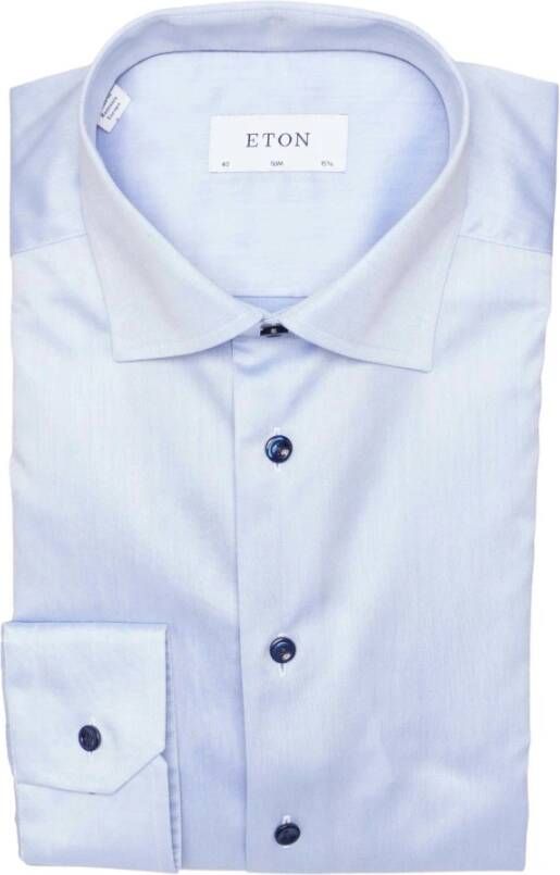 Eton Slim Fit overhemd lichtblauw 10000 4649 21 Blauw Heren
