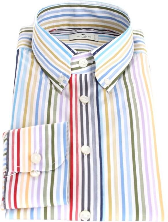 ETRO 16365 6007 8000 Casual shirt Blauw Heren