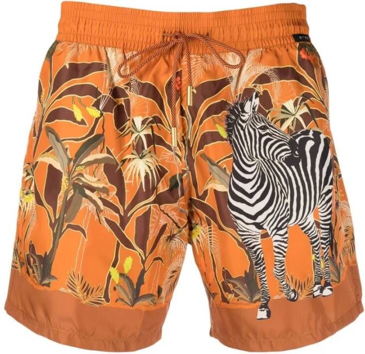 ETRO Beachwear Oranje Heren