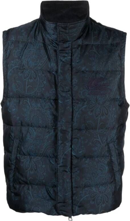 ETRO Blauwe Jassen voor Heren Blauw Heren
