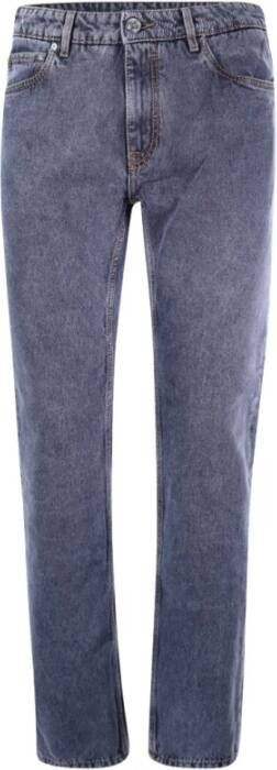 ETRO Blauwe Katoenen Jeans met Logo Blauw Heren