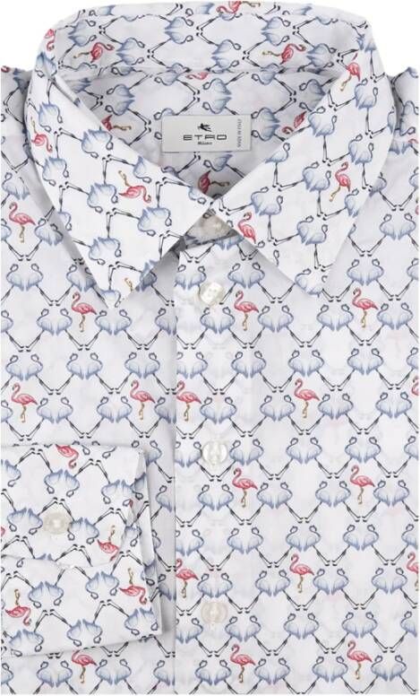 ETRO Casual overhemd Wit Heren