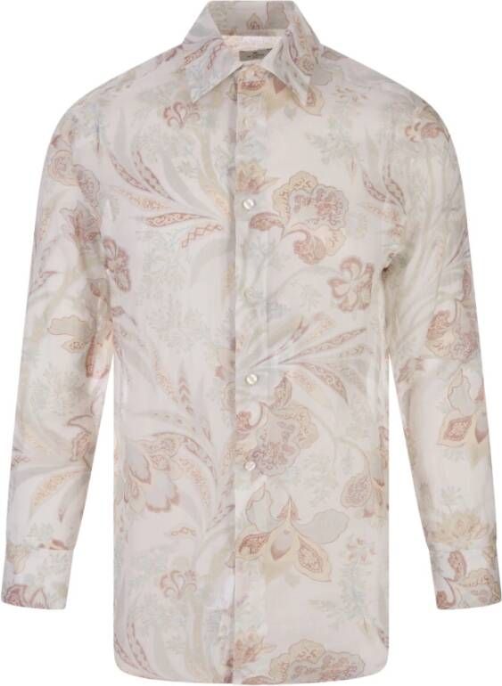 ETRO Casual Shirts Wit Heren