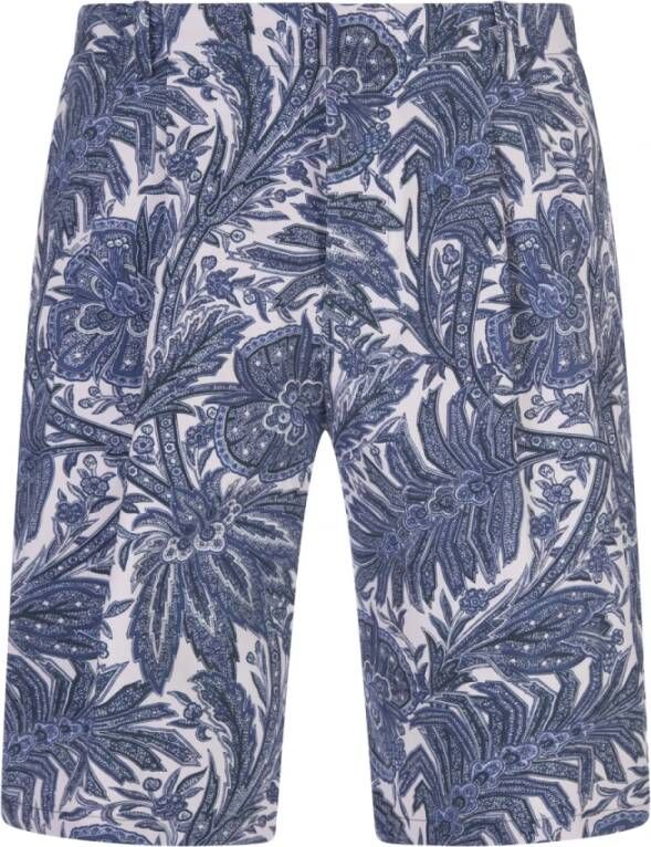 ETRO Casual Shorts Blauw Heren