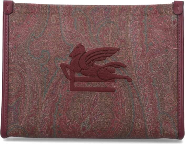 ETRO Paisley SLG Necessaire Rood Red Dames