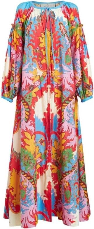 ETRO Dag Maxi -jurk Rood Unisex