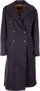ETRO Double-Breasted Coats Blauw Dames