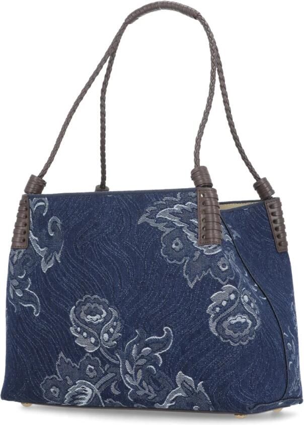 ETRO Hobo bags Libra Media Denim Jacquard Bag in blauw - Foto 3