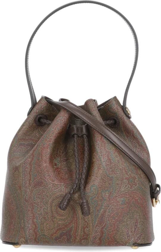 ETRO Bruine Katoenen en Leren Damentas Brown Dames