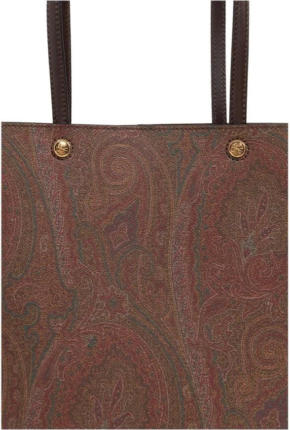 ETRO Shoppers & Totes Brown Cotton Shopping Bag With Pochette in bruin - Foto 3