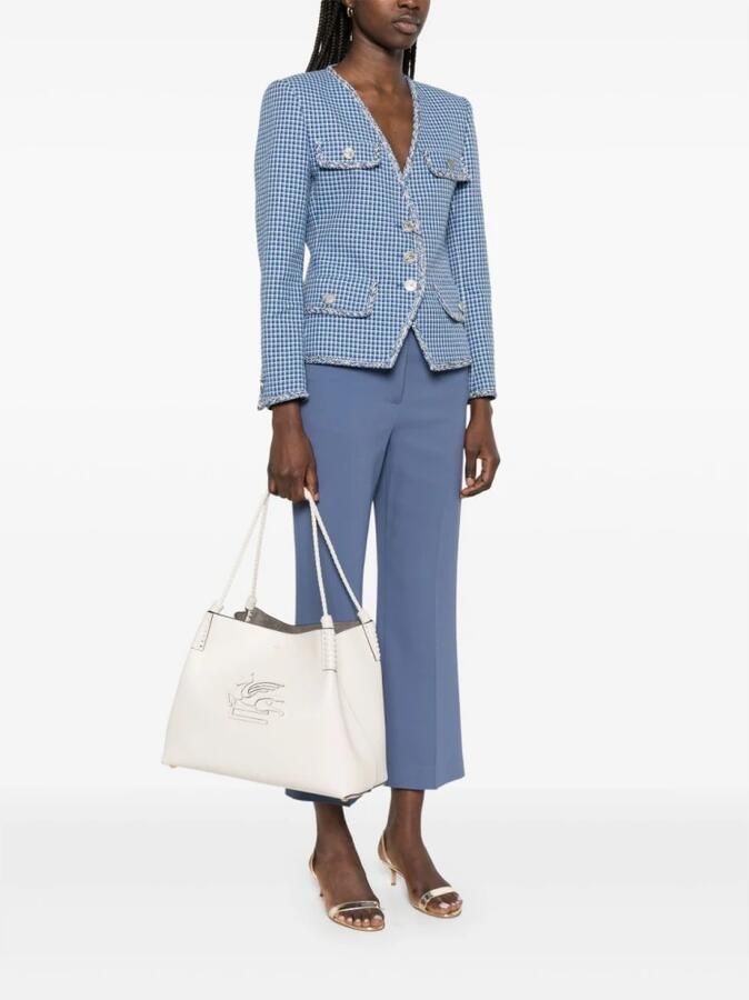 ETRO Witte Katoenen Winkel Tas met Pegasus White Dames - Foto 3
