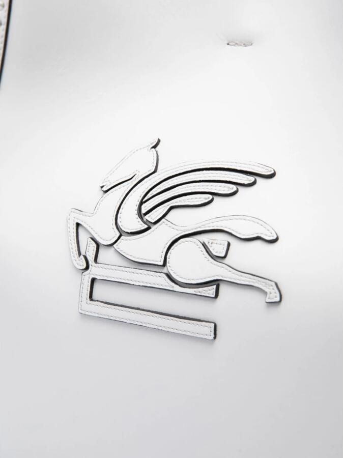 ETRO Witte Katoenen Winkel Tas met Pegasus White Dames - Foto 4