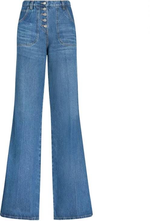 ETRO Flared Jeans Blauw Dames