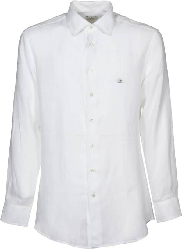 ETRO Witte Overhemden voor Mannen White Heren