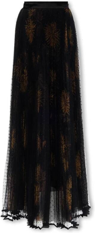 ETRO Geplooide maxi rok Zwart Dames