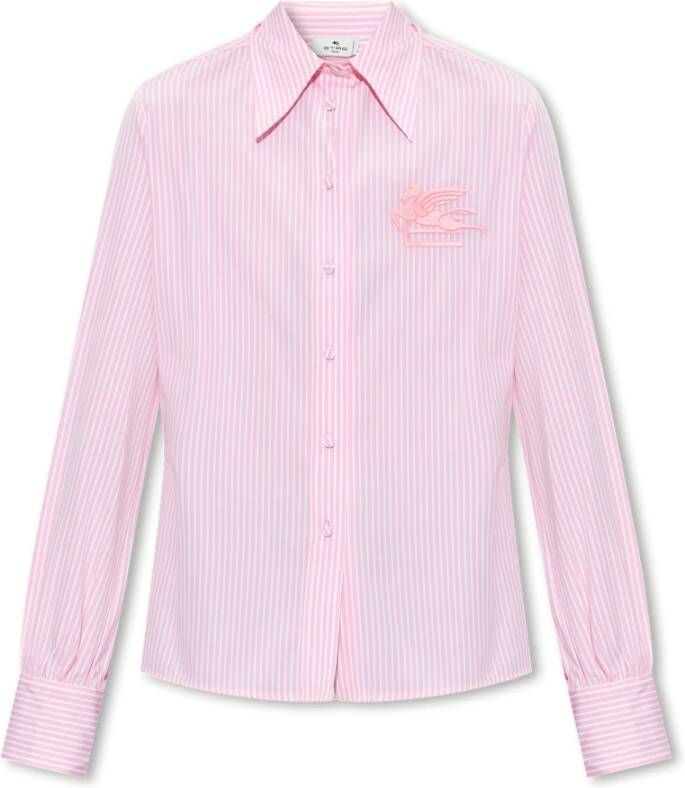 ETRO Gestreept shirt Roze Dames