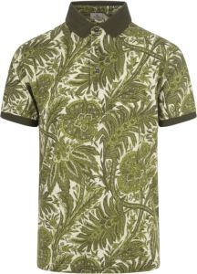 ETRO Grafisch Foliage Polo Shirt in Groen Heren
