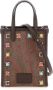 ETRO Studded Mini Shopping Bag Brown Dames - Thumbnail 1