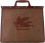ETRO Totes & shoppers Love Trotter Shopper Leather Red in bruin - Thumbnail 6