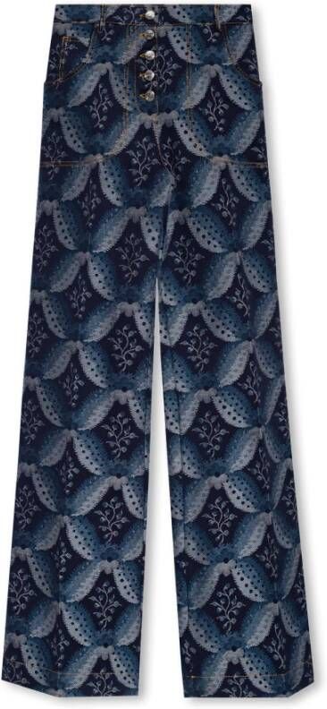 ETRO Jeans met jacquardpatroon Blauw Dames