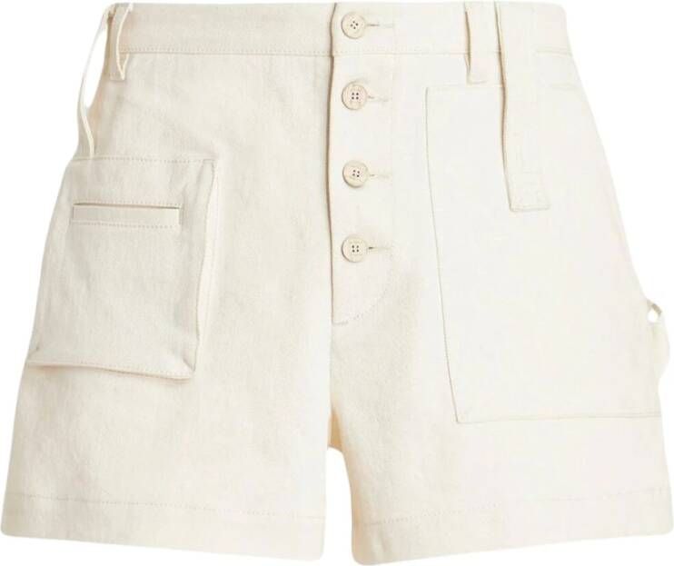 ETRO Melange ivoor stretch katoen shorts Wit Heren