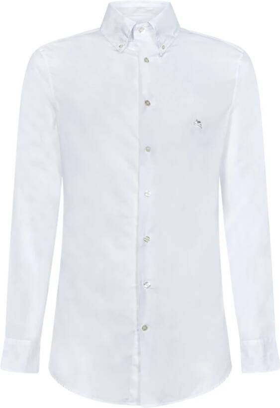 ETRO Men Clothing Shirts White Ss23 Wit Heren