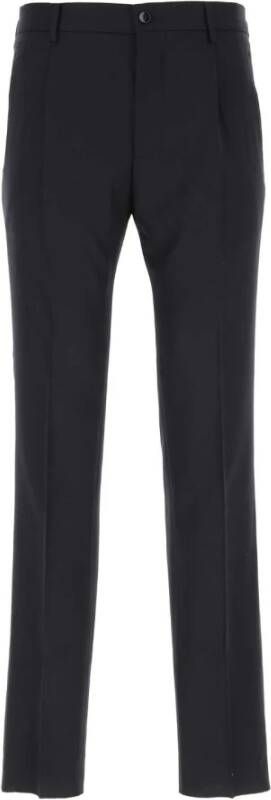 ETRO Middernacht blauw stretch wollen broek Blauw Heren