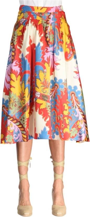 ETRO Midi Dresses Rood Dames