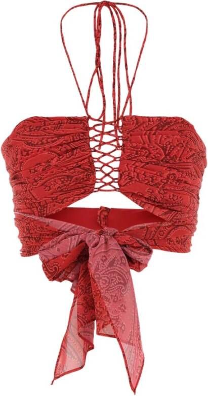 ETRO Mouwloos topje Rood Dames