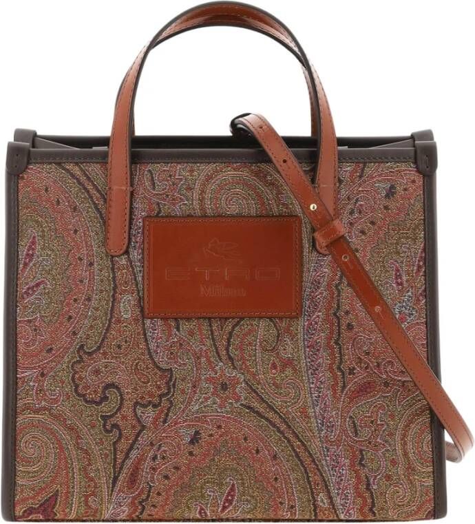 ETRO paisley handbag Bruin Dames