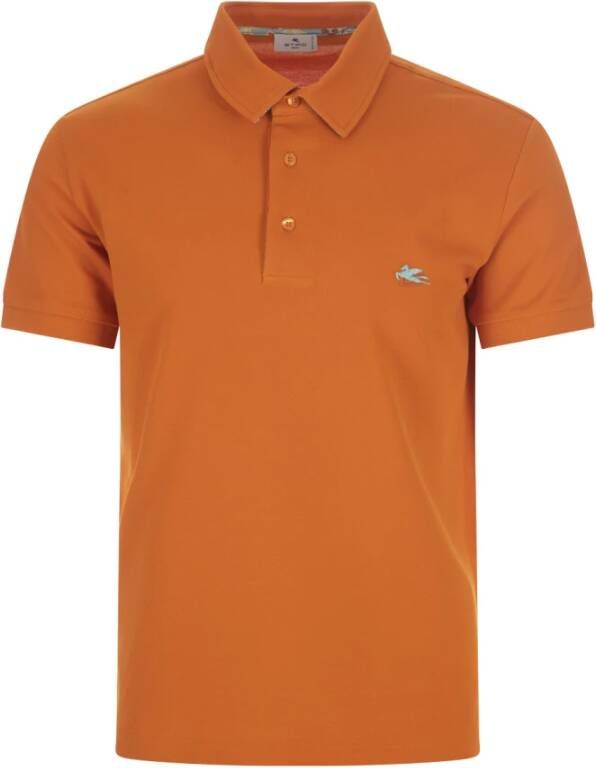 ETRO Polo Shirt Oranje Heren