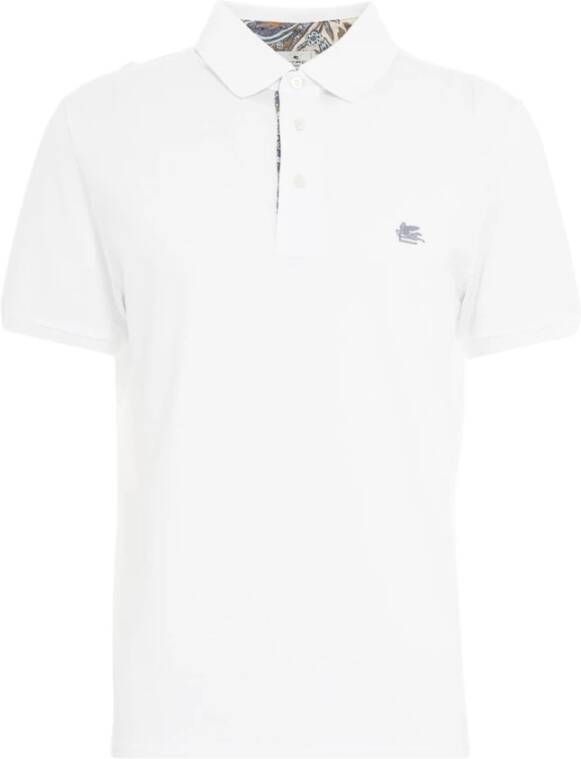 ETRO Polo shirts White Heren