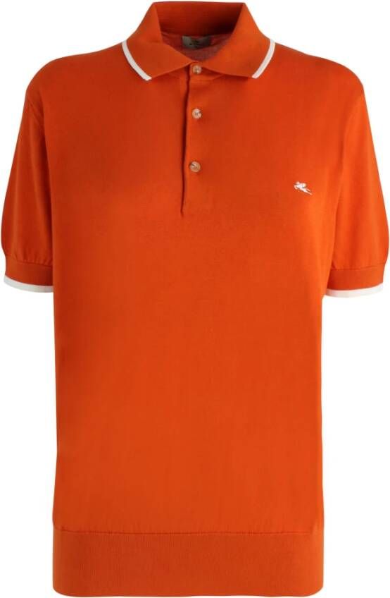ETRO Poloshirt Oranje Heren