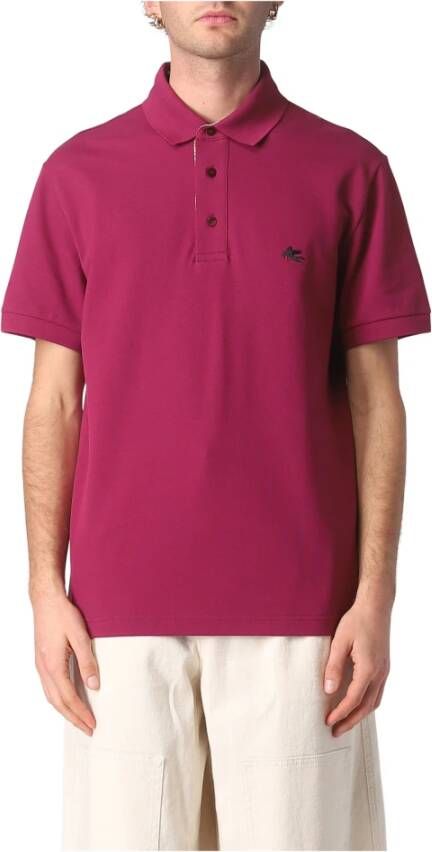 ETRO Polo Shirt Roze Heren