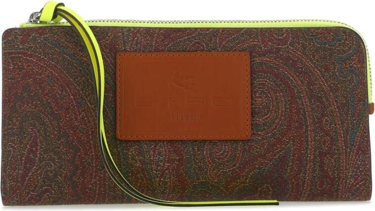 ETRO Portemonnee kaarthouder Bruin Dames