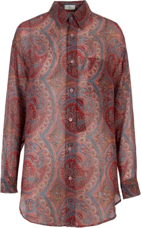ETRO Shirt 193854333 Rood Dames