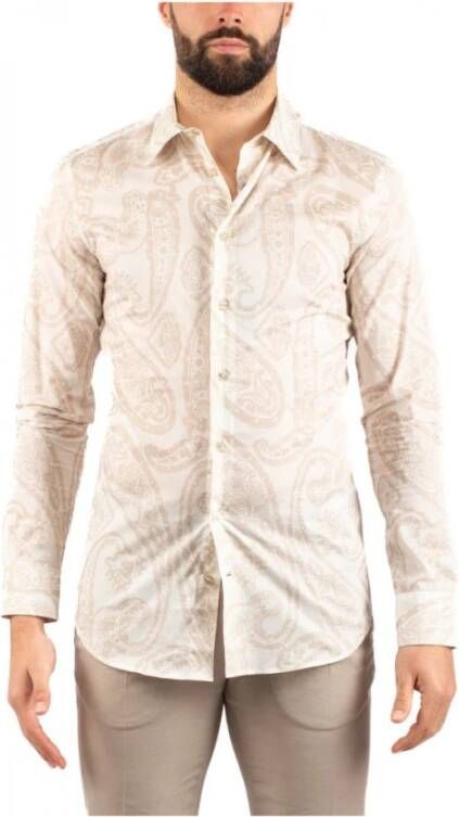 ETRO Casual Shirts Beige Heren