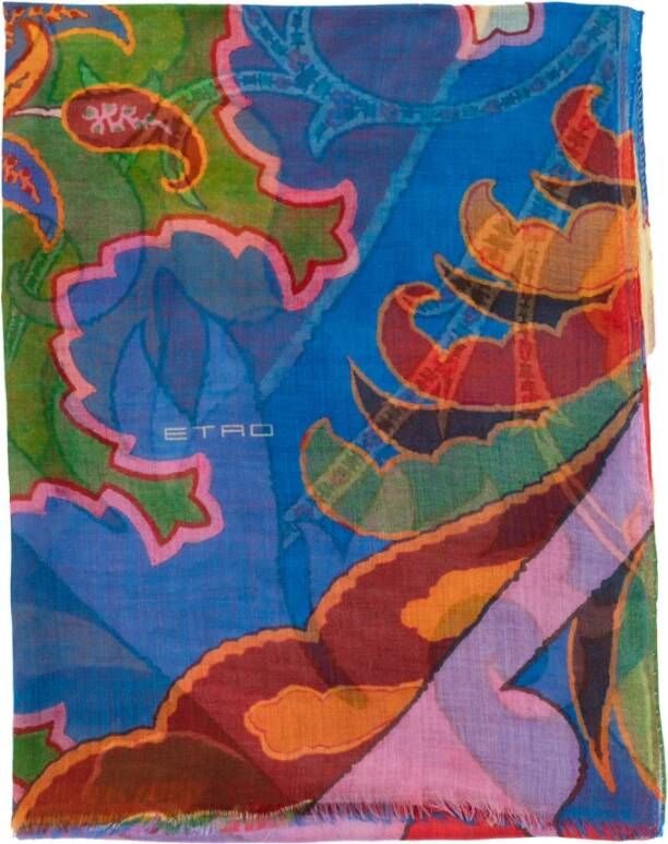 ETRO Silky Scarves Rood Dames