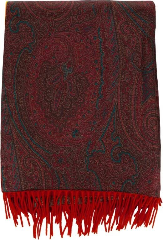 ETRO Modieuze Sjaal voor elke gelegenheid Red Unisex