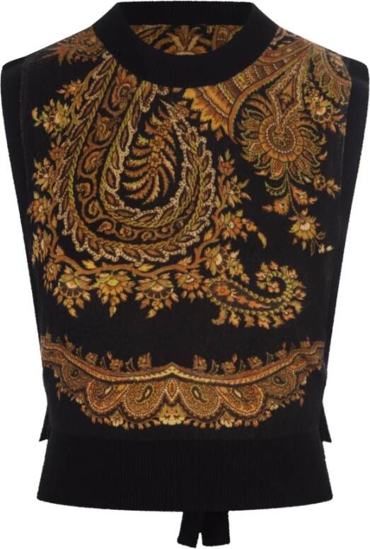 ETRO Sleeveless Knitwear Zwart Dames