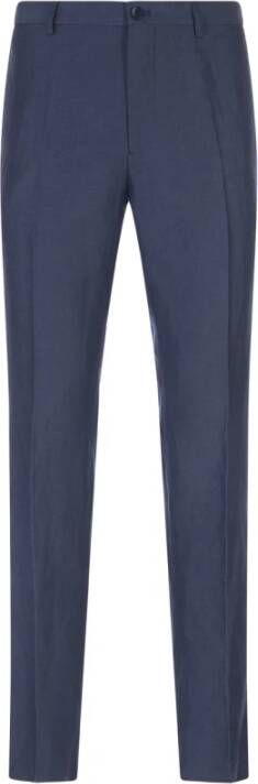 ETRO Slim-fit Trousers Blauw Heren