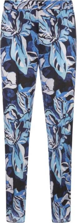 ETRO Slim-fit Trousers Blauw Heren